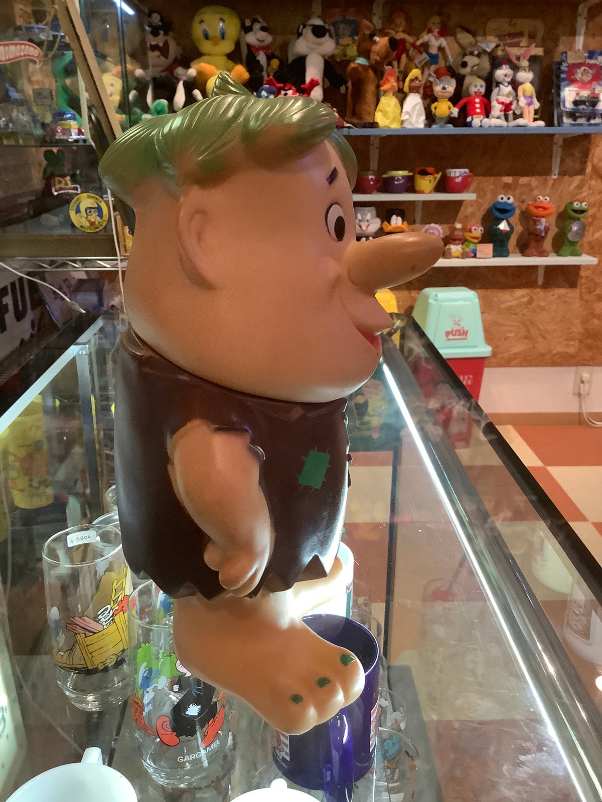 The Flintstones Barney Rubber Figure　バーニー　ビンテージ　ラバードール　フリントストーン　60年代