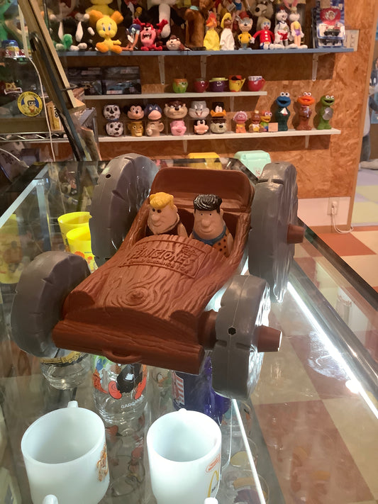 1976年製 Vintage The Flintstones A Child Guidance Toy 原始家族 フリントストーン ログカー チャイルドガイダンストイ