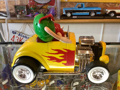 Vintage M&M's Dispenser Figure Hot Rod car