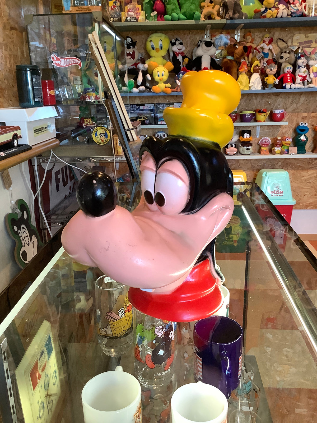 プレイパル ディズニー グーフィー ヘッド ソフビ貯金箱